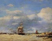 尤金 布丹 : Entering the Port of Le Havre